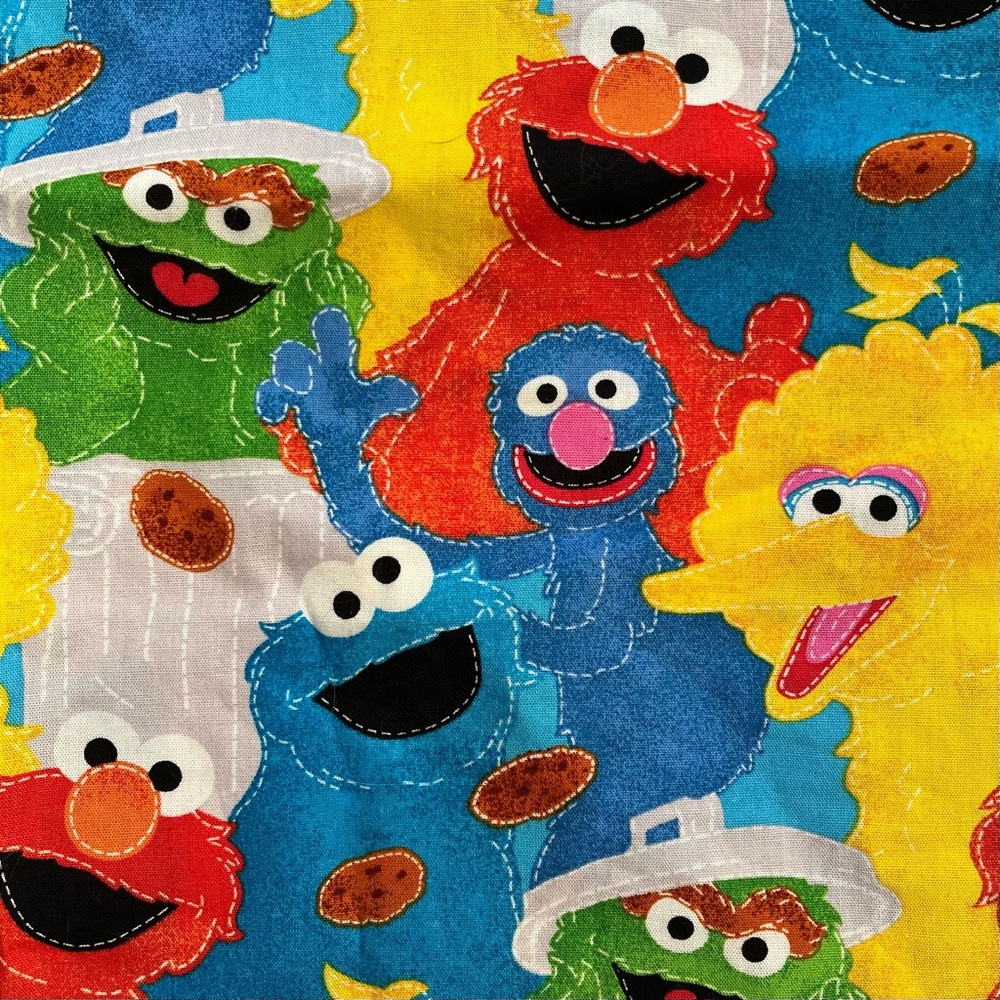 Sesame Workshop 2011 Handmade Pillow Cover Multicolor Cotton 20”x22” - Picture 2 of 5